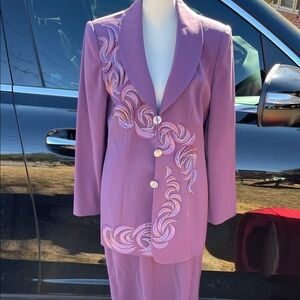 Tiffany & Co. Purple Embellished Women's Suit